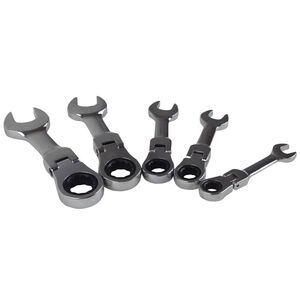 Gelenk Ratschenschl�ssel Satz 5-tlg. ca. 10 - 17 mm Maulschl�ssel Ringschl�ssel