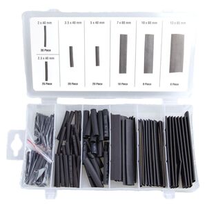 Schrumpfschlauch Sortiment 127tlg. schwarz 2-13mm Schrumpfschluche