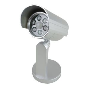 Sicherheitslampe Wandlampe Kunststoff silber 6LED Sicherheit Bewegungssensor