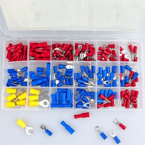 Steckverbinder Sortimentskasten 200-tlg. Flachsteckh�lsen Kabelschuhe Sortiment