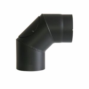 Ofenrohr Senothern  150 mm Universal Bogenknie 90- mit T�r schwarz