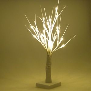 Weihnachtsbaum wei glitzer LED 45cm Weihnachtsdeko Kunsttanne Christbaum