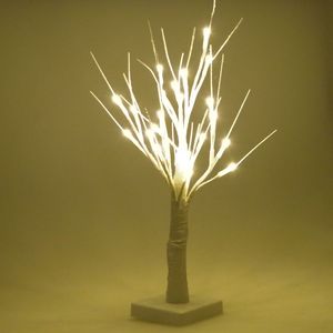 Weihnachtsbaum wei� glitzer LED 45cm Weihnachtsdeko Kunsttanne Christbaum