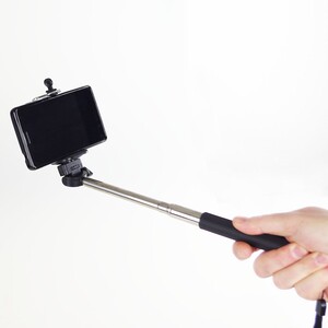 Selfiestick ausziehbar Teleskopstab Teleskoparm Handy Selfie Stab Halterung