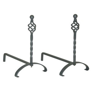 Feuerbock 2Stck gussgrau Feuerhund Feuerross 22x35x36cm Feuerrost Kamineinsatz