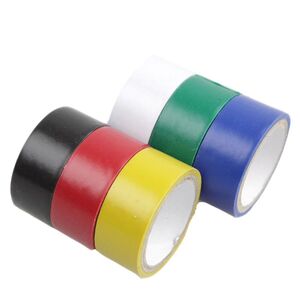 Isolierbandsatz 6 Rollen ca.19 mm x 2,5 m Elektriker Klebeband farbig sortiert