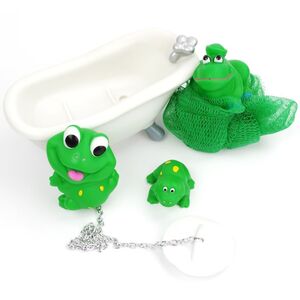 Badefrosch Set Badetiere Badefiguren Frosch Badewanne Badespielzeug St�psel