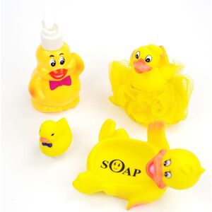 Badeente Set Badetiere Badefiguren Seifenspender Seifenablage Badespielzeug
