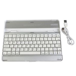 Bluetooth Tastatur Aluminium für iPad 2 und 3 Schutzhülle Mobil Keyboard QWERTY