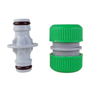 Schlauchkupplung f�r 1/2 aus Kunststoff 2 teilig Set Schlauchverbinder 