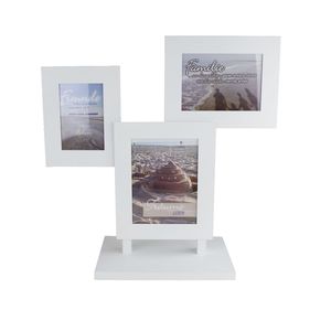 Bilderrahmen 3er wei� Holiday Holz Fotogalerie Galerierahmen Multirahmen