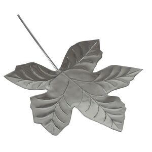 Dekoschale in Ahorn Form Aluminium poliert Design Wandschmuck Dekoration