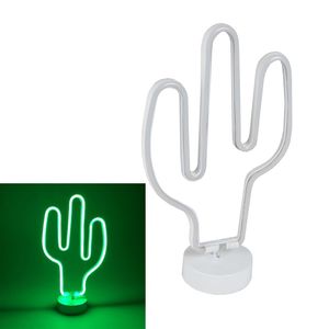 Dekolicht Dekoleuchte Leuchtfigur gr�n Kaktus wei� Leuchtdeko Dekofigur 36cm