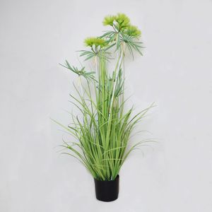 Kunstgras im Topf 79cm grn Grserbschel Ziergras Grser Dekopflanze