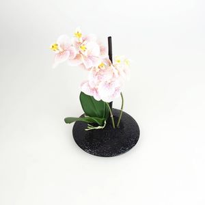 Orchidee Melaminschale Hhe 30cm rosa Kunststoff Dekopflanze
