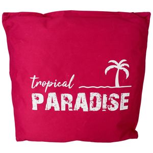 Outdoor Kissen Tropical Paradise 45x45cm wetterbest�ndig pink o. petrol Garten
