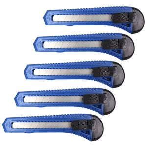 Cuttermesser 18mm 5er Set Teppichmesser Abbrechklingenmesser Paketmesser