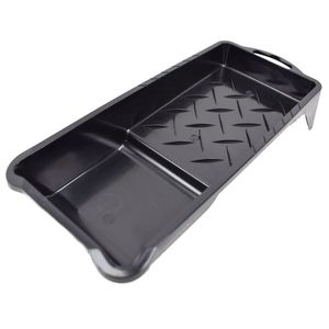 Farbwanne 10x22cm schwarz Kunststoff Lackschale Lackwanne Bodenwanne