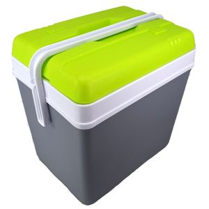 K�hlbox 24L grau/gr�n Kunststoff K�hltasche K�hlcontainer Thermobox