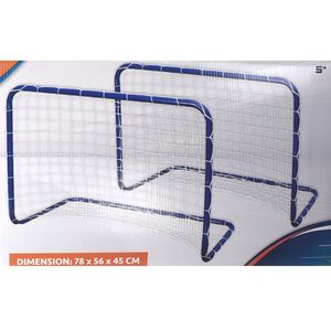 Fussball Tore mobil 78x56x45cm 2 St�ck Mini Fu�balltore Trainingstore