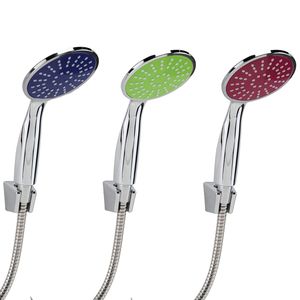 Duschkopf Brausekopf in blau, gr�n oder pink Handbrause Duschbrause mit Schlauch