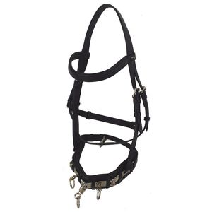 Kappzaum Leder Exclusiv Longiertrense Gr��e Pony, Vollblut oder Warmblut