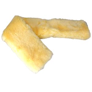 Lammfell Gurtschoner Sattelgurtschoner 80x14cm beige braun o. schwarz Bauchgurt