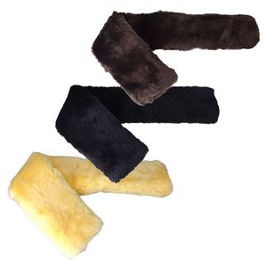 Lammfell Gurtschoner Sattelgurtschoner 80x14cm beige braun o. schwarz Bauchgurt