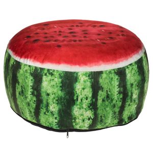 Sitzkissen aufblasbar Wassermelone 45x20cm Sitzpolster Bodenkissen Sitzpuff 