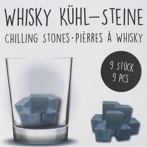 K�hlsteine aus Speckstein 9 St�ck wiederverwendbar Whisky Stones Set