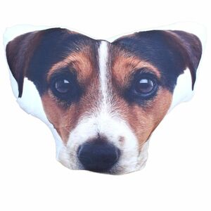 Jack Russell Terrier Kopf Kissen Kuschelkissen Motiv fotorealistisch 47cm Hund