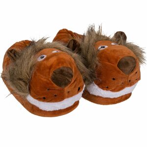 Hausschuhe Kuschel L�we braun Gr. 31 - 42 Fun Kinderhausschuhe & Erwachsene