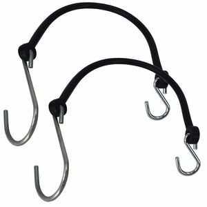 Sicherungshaken Befestigungsgummi f�r Anh�nger Bordwandhaken 200mm 2tlg.