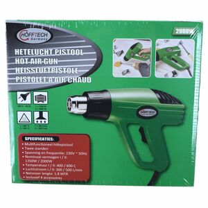 Heiluftpistole 2000W Heiluftgeblse Heizpistole Aufstze Heiluftfn 400/600-C