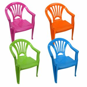 Kinderstuhl Gartenstuhl Stuhl für Kinder in blau, grün, orange oder pink Garten
