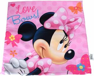 Disney Kissenbezug Minnie Mouse 40x40cm Kuschelkissenbezug rosa Love Bows!