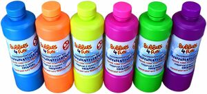 Bubbles 4 Fun Seifenblasenl�sung Fl�ssigkeit Kinder Spa� f�r Drau�en Outdoor