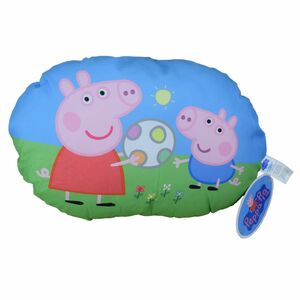 Peppa Pig Geschwister Ballspiel Kissen 37x34cm Kuschelkissen Peppa George Wutz