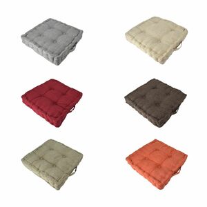 Sitzkissen 40x40x8cm Kissen 4 Punkt Grob-Cord Stuhlkissen verschiedenen Farben