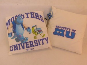 Monster University Monsters Kissen Kuschelkissen Dekokissen wei� 40x40cm