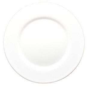 Dessertteller aus wei�em Glas 19 cm Kuchenteller Gastro