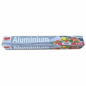 quickpack Alufolie 10m-Rolle zum Braten, D�nsten, Grillen & Lebensmittelschutz