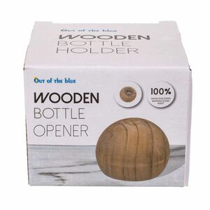 Handlicher Flaschen�ffner in Holzkugel 7cm Unikat 