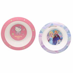 Mikrowellengeschirr Schssel 16 Disney Frozen oder Hello Kitty fr Kinder