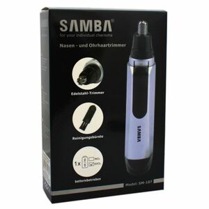 SAMBA Nasen- und Ohrhaartrimmer Batteriebetrieben ergonomisches Design