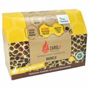 Nat�rlicher Anz�nder aus reinem Bienenwachs 32 St�ck Grill- und Kaminanz�nder