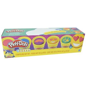 Play-Doh Knete 5er-Farbset Emoji von Hasbro, 5 Farben im Set Knetspa fr Kinder