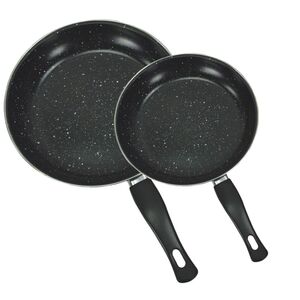 Aluminium Pfannen Set mit 2 Bratpfannen 20cm + 25cm Pfannen Kombi