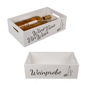Holzkiste ca. 33 x 20 x 10 cm Dekobox Weinkiste in verschiedenen Ausf�hrungen 