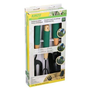 Grab- und Pflanzkit 3-tlg. Gartenwerkzeugset mit Rechen, Schaufel und Grabegabel